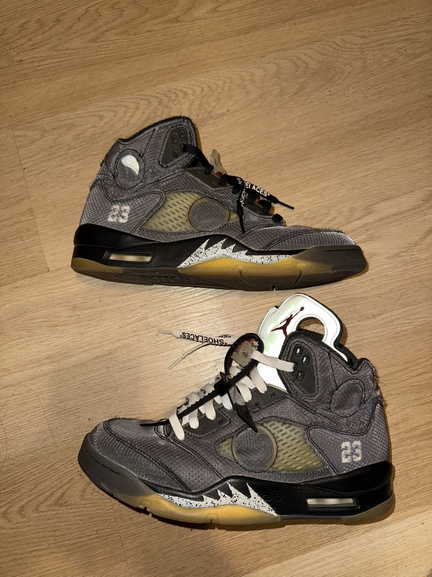 Jordan 5 x Off White Black sneakers 