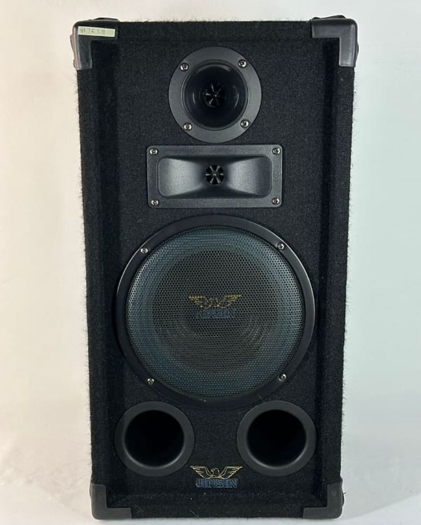 Jensen JP1200 PowerStation 300w 3-Way Bass Reflex Speakers Single One Only