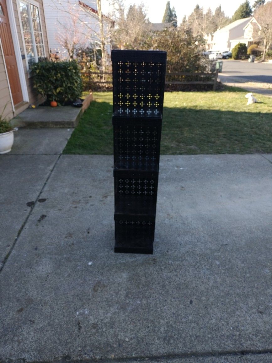 Black metal Corner Shelve