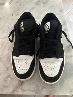 Nike Air Jordan 1 Low Black & White Sneakers – Men’s [Size] U.S. 8