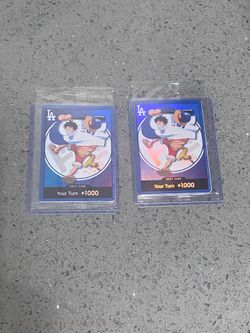 One piece Dodgers Don card- Sleeved at game Mint-$800 each