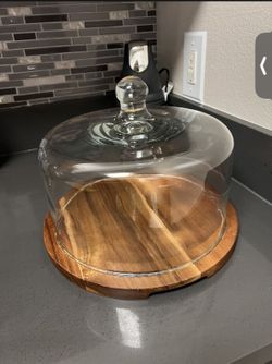 Cake Stand With Glass Dome