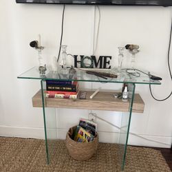  Glass Console Table 