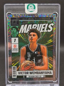 Victor Wembanyama 2024-25 Donruss Euroleague Net Marvels Silver Disco #21 Spurs