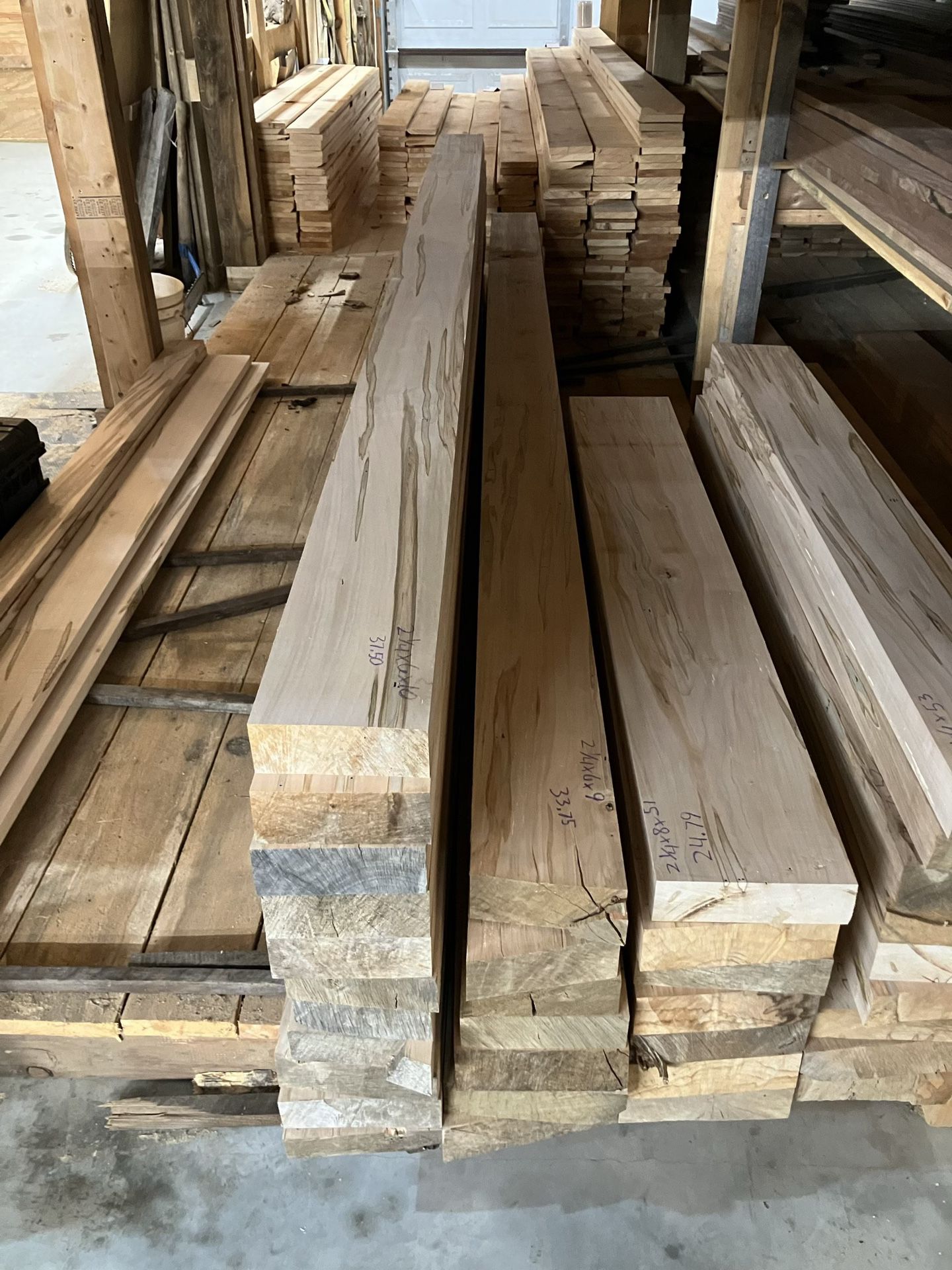 2 1/4”x6-8” X9-10’ Ambrosia Maple Lumber
