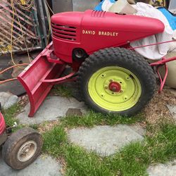 David Bradley tractor with one attachment