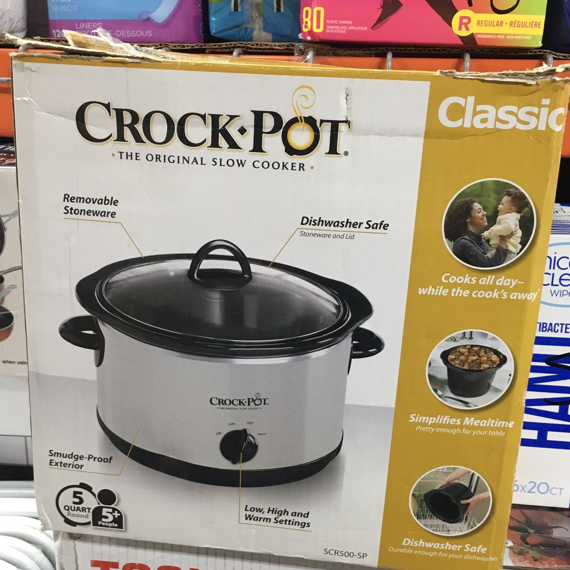 Crock Pot Slow Cooker, Classic, 4.5 Quart