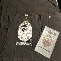 Bape Gray Camo Tee