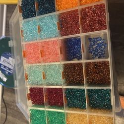 Assorted Beads For Jewelry Making, Bracelets, Necklaces And More For 8$ a Box.