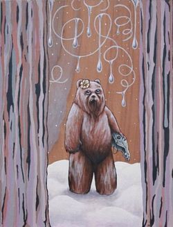 Acrylic on wood