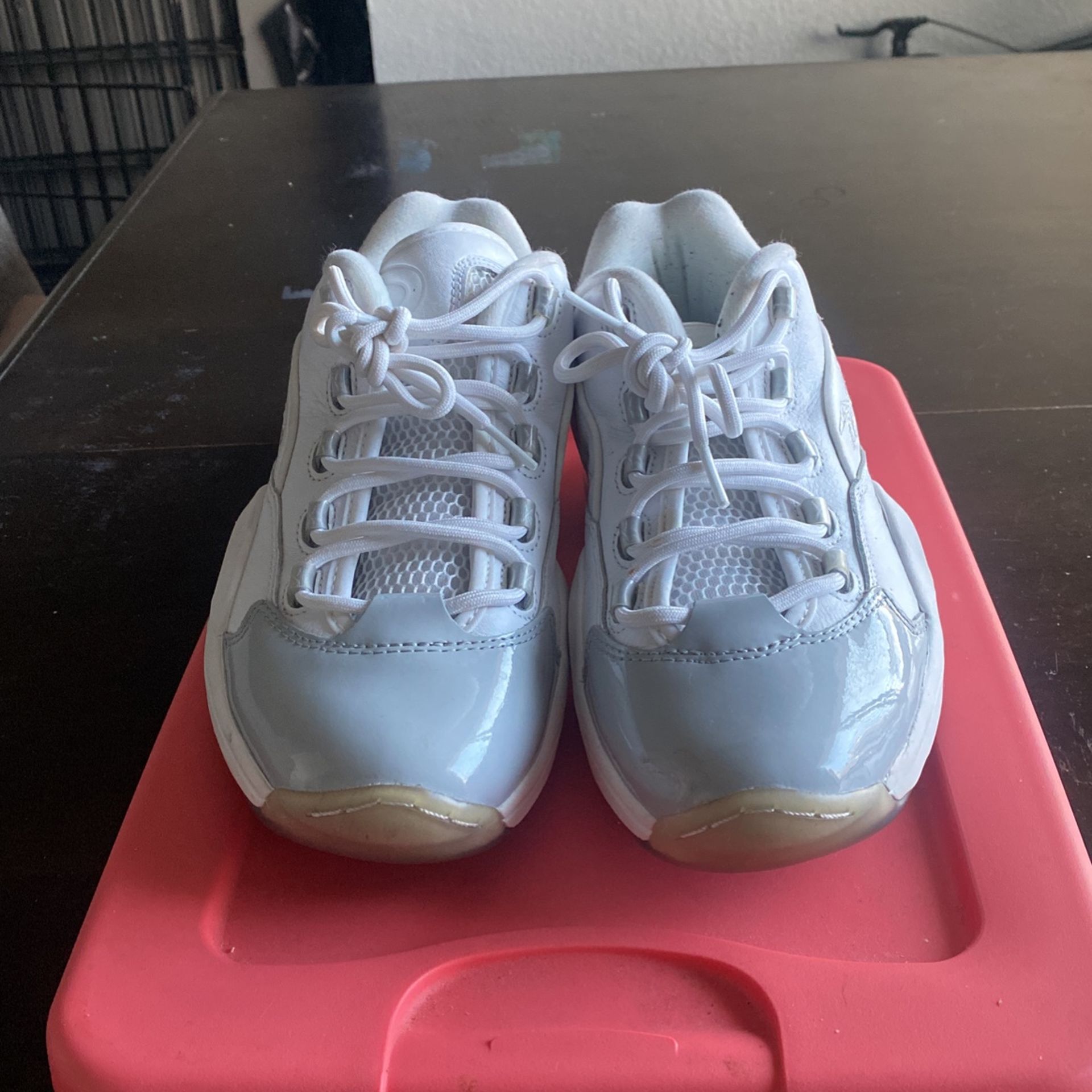 Reebok Question Low Grey Toe Size 10