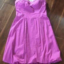 Vintage Y2K NWT YANK Juniors Bustier Strapless Dress Pink Sz 7/8 