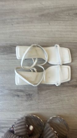 White Strappy Heeled Sandals