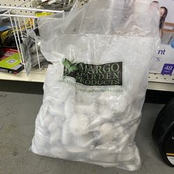 Rainforest Outdoor Decorative Natural Stone, Beach Pebbles, Grey and Tan, 1-3", 30lbs.