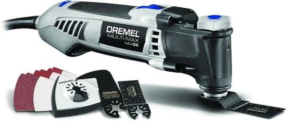 Dremel Multi-Max 3.5 Amp Oscillating Tool Kit - Comes with 12 Accessories- Compact Head, Angled Body- Drywall, Nails, Remove Grout Sanding