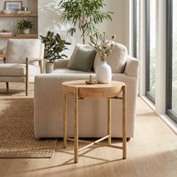 Halva Natural Side Table