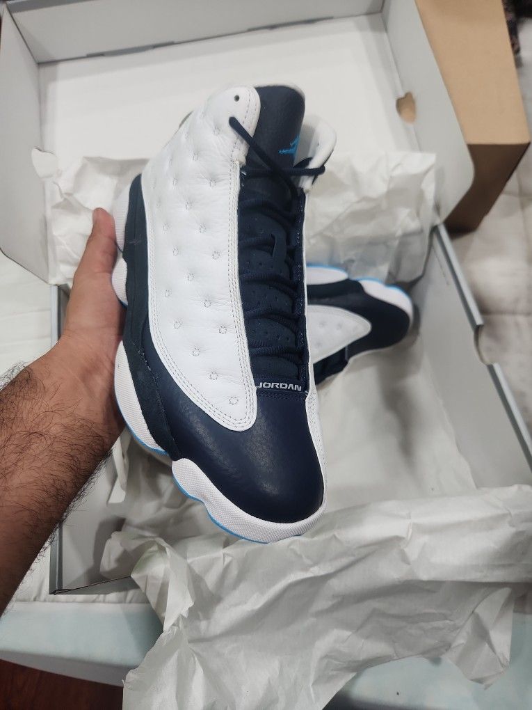 Jordan 13 "Obsidian Powder Blue" Size 10