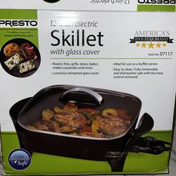 Presto 12 inch electric Skillet with Glass Cover