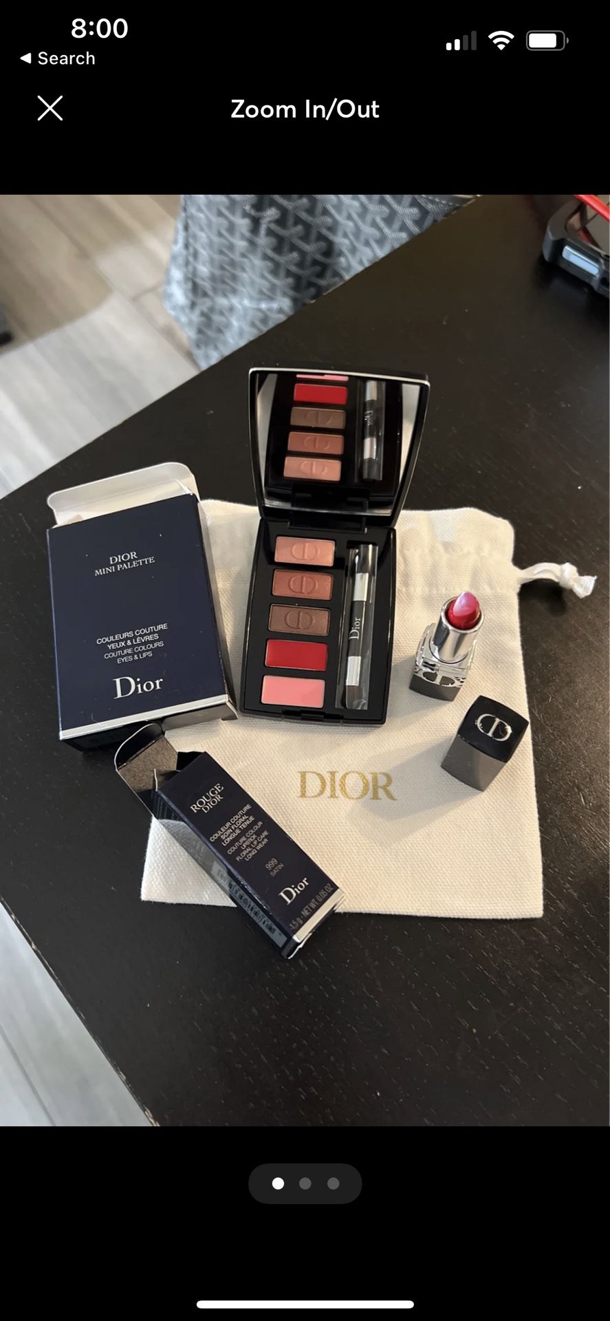New Dior Mini Eyes & Lips Palette And Lipstick