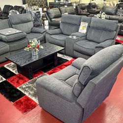 🔥Brand New Power Reclining Sofa Set 🔥