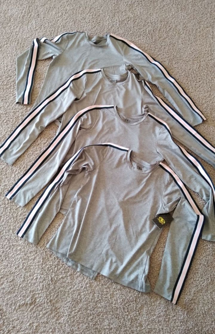 4 New Beautiful Athletic Works Long Sleeve Shirts