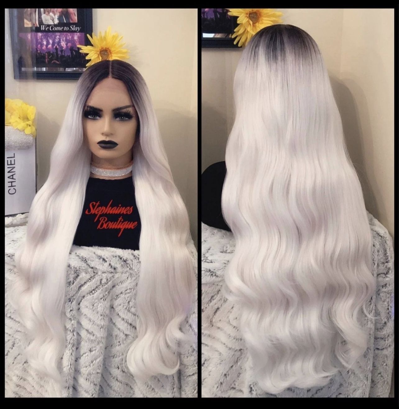 Human Hair Blended Lace Front Wig