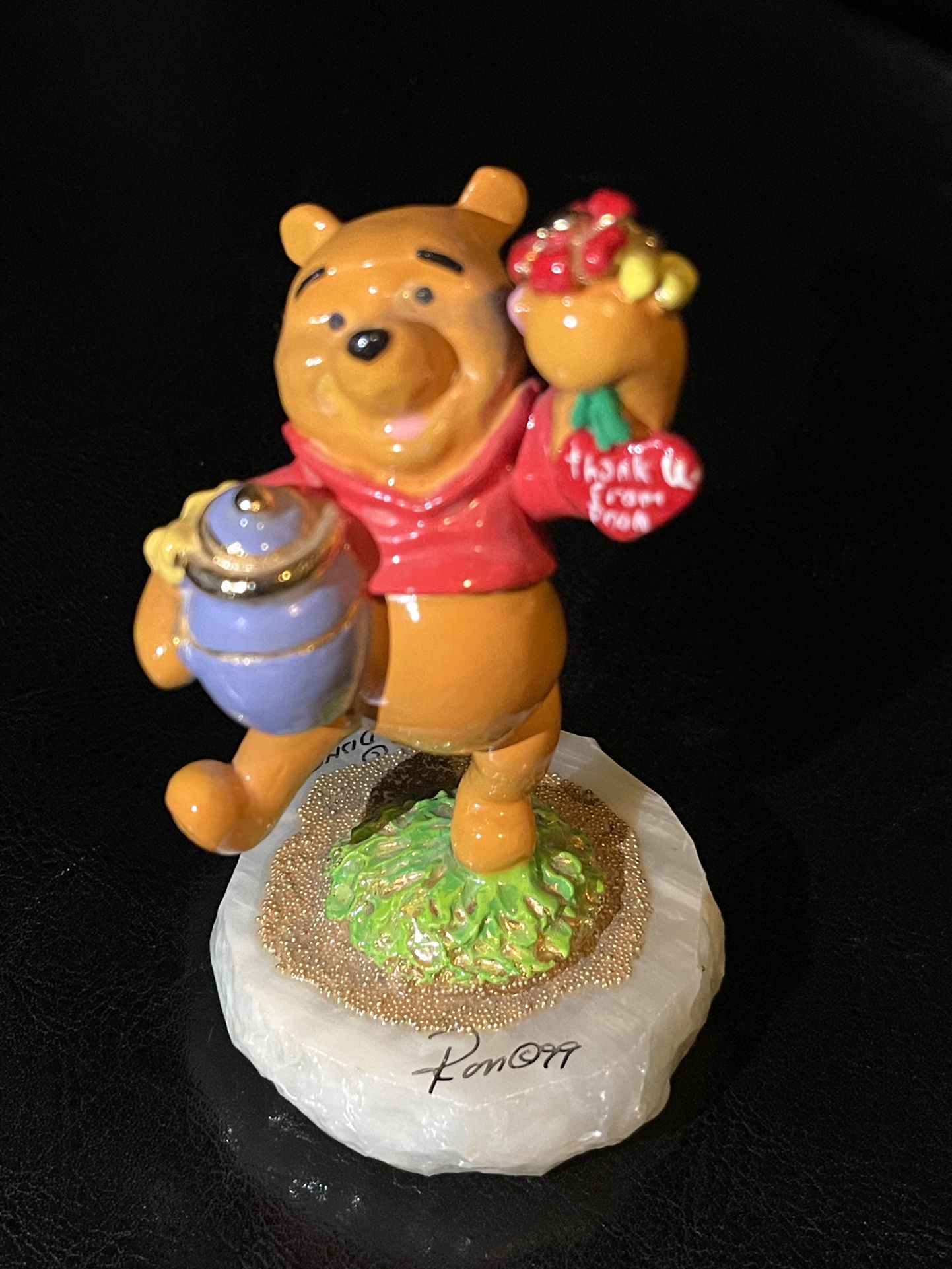 Ron Lee Disney Winnie The Pooh Thank You Love Pooh Valentine LE 581/1500 RARE