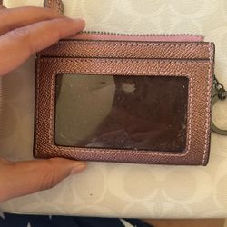 Coach Metallic card/coin Purse
