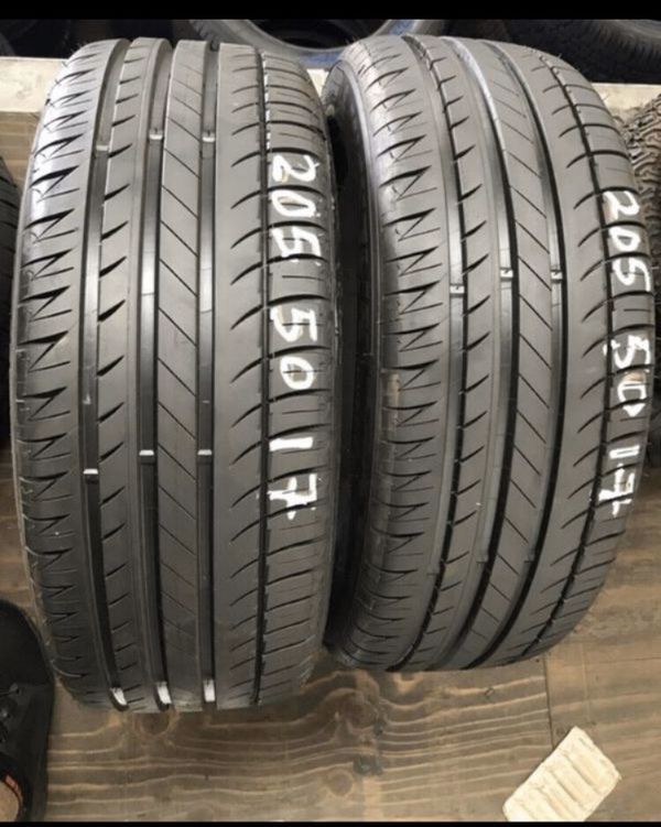 2 used Michelin 205 50 17 tires