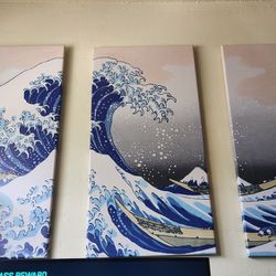 The Great Wave at Kanagawa [printed canvas]