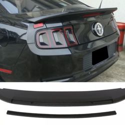 Fits 10-14 Ford Mustang GT500 Style Rear Trunk Spoiler Wing Lid Unpainted - ABS