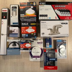 Lights, Plumbing Fixtures, Smoke Detectors, Home Improvement Items