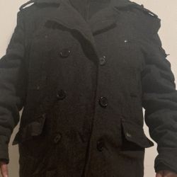 Warm Winter Jacket Size L Color Dark Gray