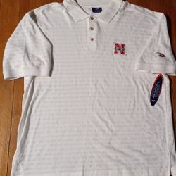 Vintage Mens Size Xlarge Pro Player White Nebraska Cornhuskers Shirt New Tags