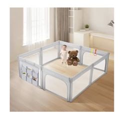 Large light grey cosola play yard 79x71