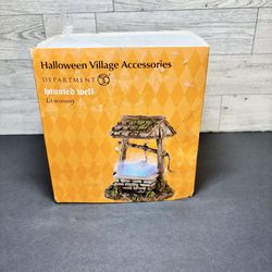 Dept 56 Halloween HAUNTED WELL #(contact info removed) 2013 Snow Village Lighted 