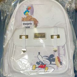 Disney - Mickey Mouse - Steamboat Willy "Potato Bin" - 11" **Vegan Leather** Mini-Backpack by WONDAPOP