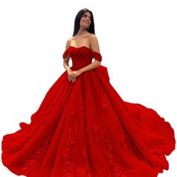 Floral Quinceañera Dresses With Lace Beads 