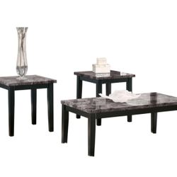 Coffee Table & 2 End Tables