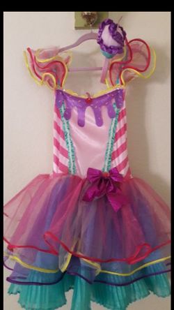 Girls cupcake costume size 10/12 with headband $25 OBO