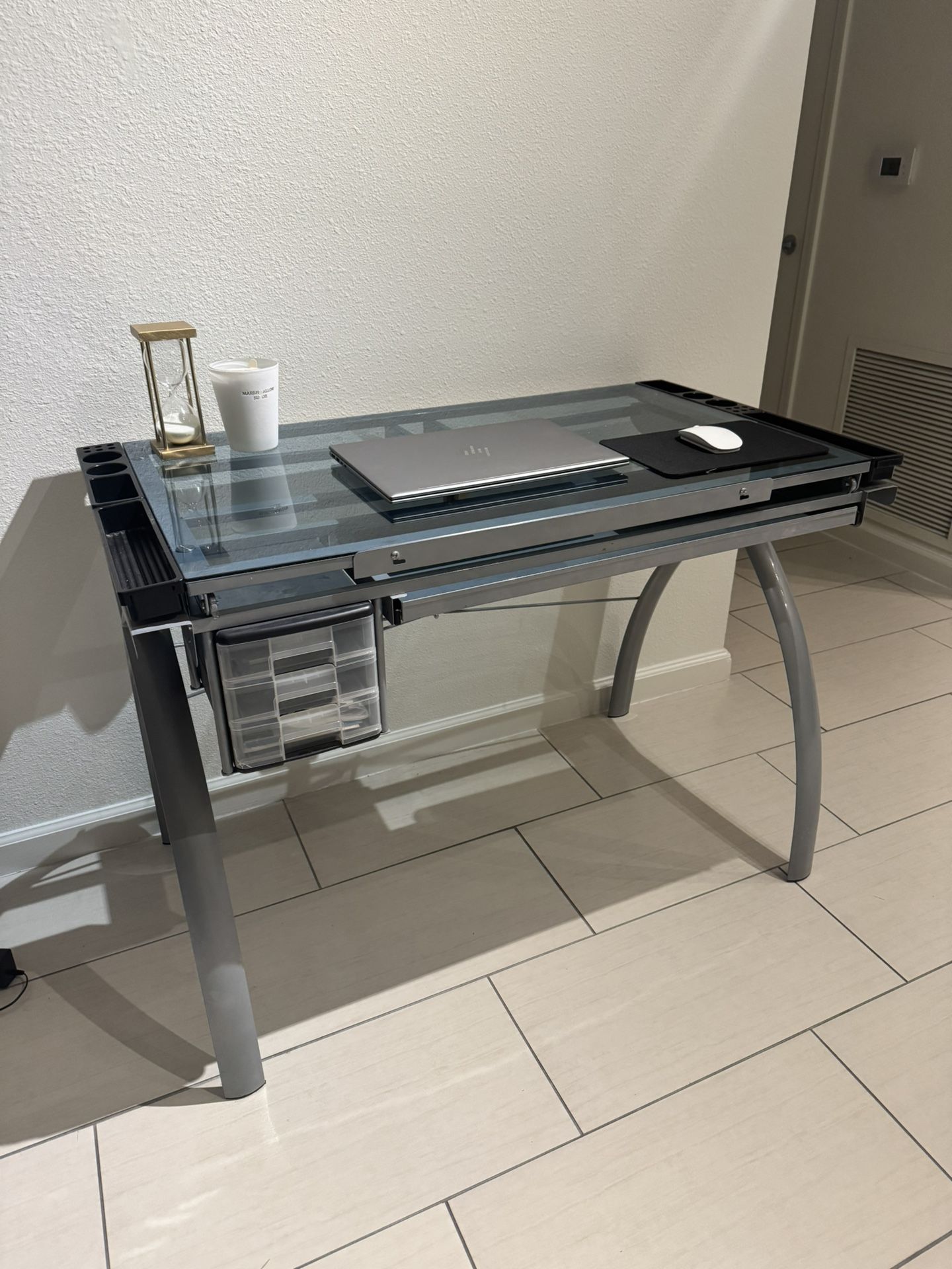 Studio Design Drawing Table/Glass Desk Collectibles