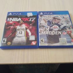 PS4 Games Madden 17 NBA 2K 17