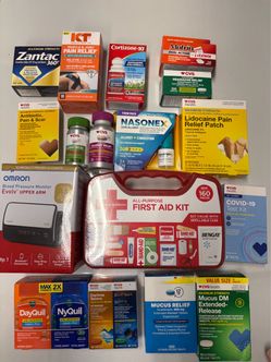 CVS allergy , cold medicine, first aid, blood pressures and more !!