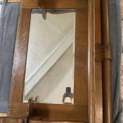Antique buffet mirror
