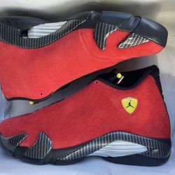 Jordan 14 Ferrari size 9.5/ Size 9