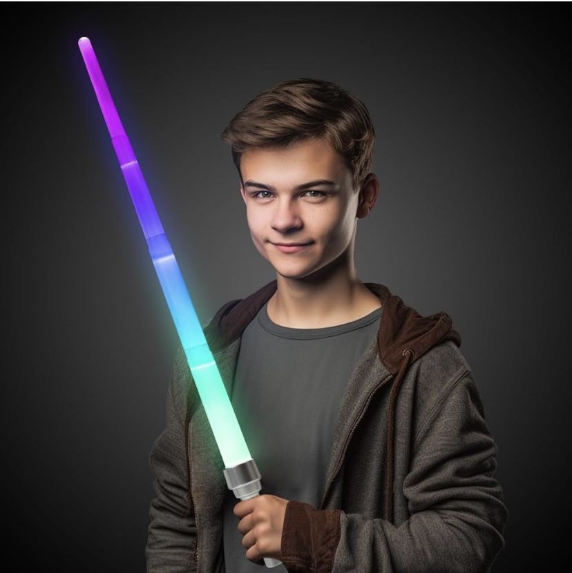 Expandable Light Saber 7 Light Modes (no Sound)
