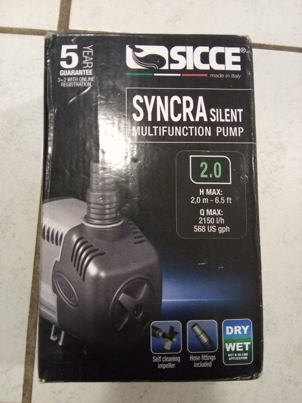 Fish Tank Sicce Syncra Silent Multifunction Pump 2.0