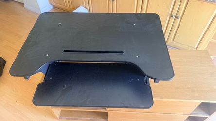 Black Height Adjustable Standing Desk Converter