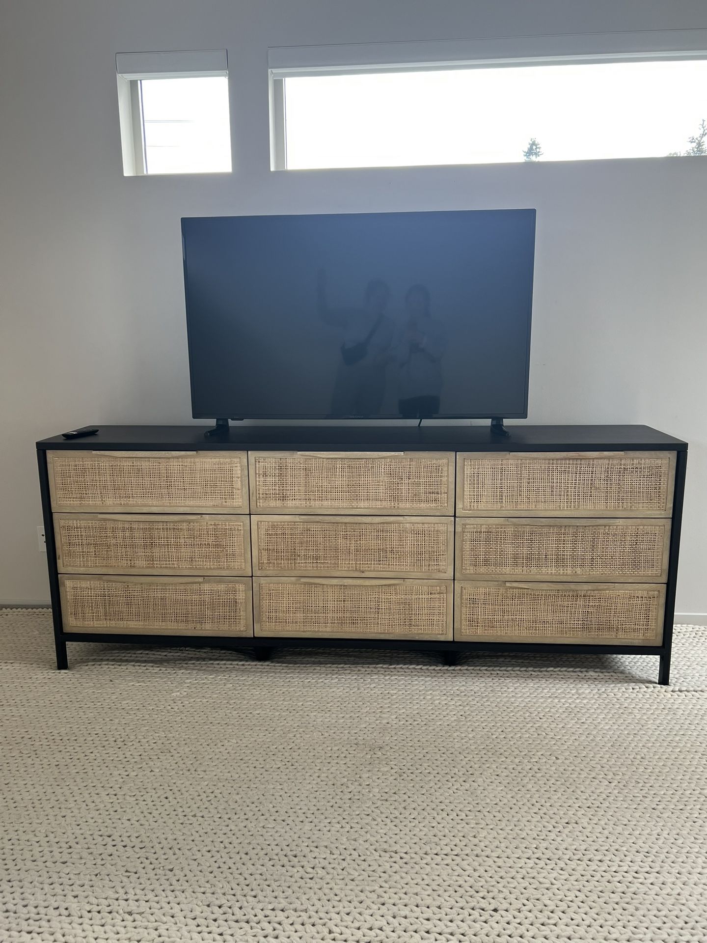 9 Drawer rattan Dresser - Four hands Sydney