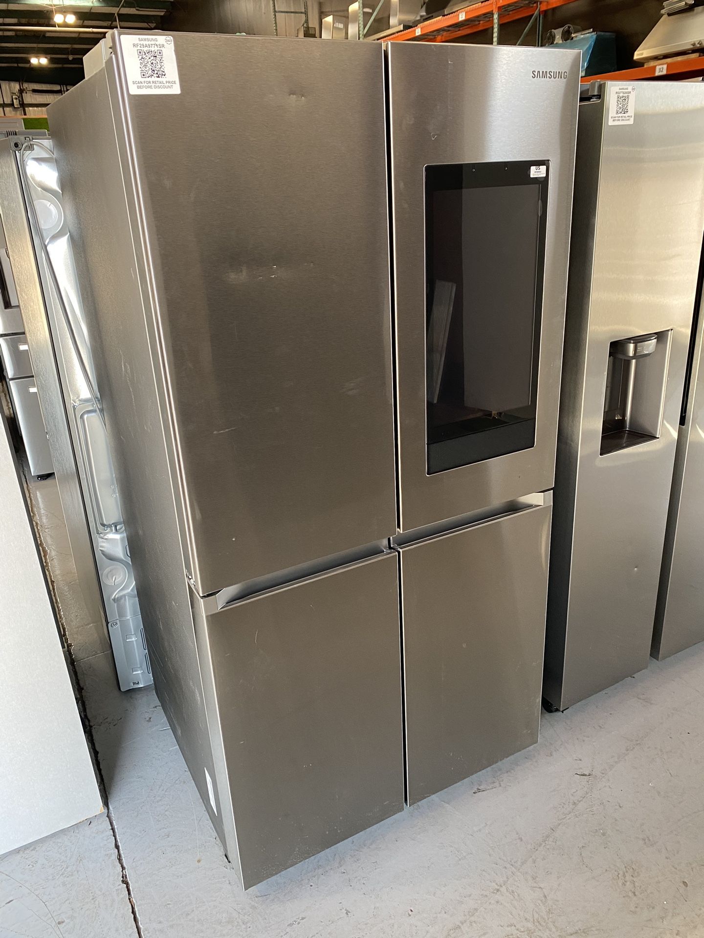 Stainless Steel 29 Cu. Ft. Smart 4-Door Flex Refrigerator With Family Hub